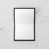 Zwart-wit Wildflower Lijn Tekening Bloemen Kaart (Binnen)