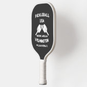Zwart-wit Wilmington NC USA Custom Pickleball Paddle (Links)