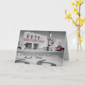 Zwart-wit Winslow Arizona Foto Sjabloon (Gele Bloem)