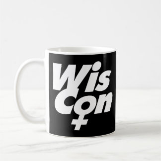 Zwart-wit WisCon Logo mok