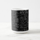 Zwart-wit wiskunde formule koffiemok (Center)