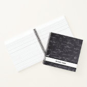 Zwart Wit Wiskunde Leraar Terug naar School Notitieboek (Binnen)