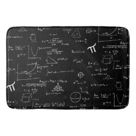 Zwart-wit Wiskunde patroon Badmat