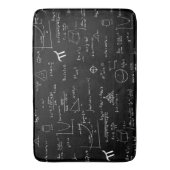 Zwart-wit Wiskunde patroon Badmat (Voorkant Verticaal)