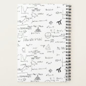 Zwart-wit Wiskunde vergelijkingen Planner (Achterkant)