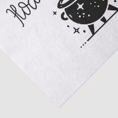 Zwart & Wit Witchy Cauldron Halloween Party Tissuepapier (Detail)