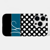 Zwart wit witte vlek Case-Mate iPhone case (Achterkant (horizontaal))