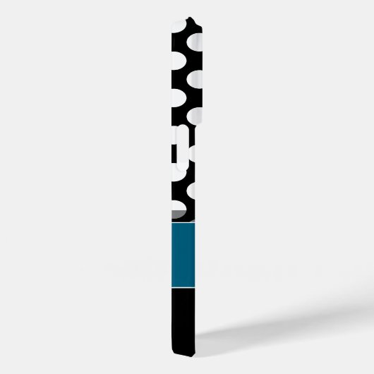 Zwart wit witte vlek Case-Mate iPhone case (Achterkant / Rechts)