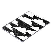 Zwart-wit wolkenpatroon notitieboek (Linkerzijde)