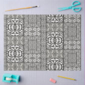 Zwart wit wonderhuismeubilair ontkoppeling tissuepapier (Craft)