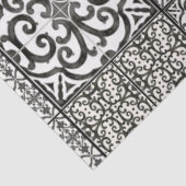 Zwart wit wonderhuismeubilair ontkoppeling tissuepapier (Detail)