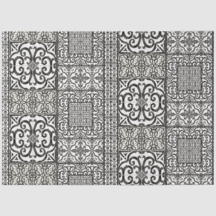 Zwart wit wonderhuismeubilair ontkoppeling tissuepapier