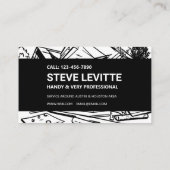 Zwart-wit woningbouw visitekaartje (Achterkant)