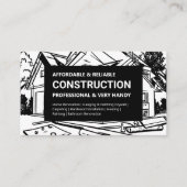 Zwart-wit woningbouw visitekaartje (Voorkant)