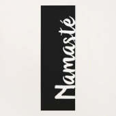 Zwart-wit Word Art - aangepaste tekst Namasté Yogamat (Achterkant)