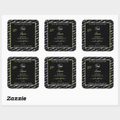 Zwart-wit Word Art Cream Product Labels Logo (Vel)