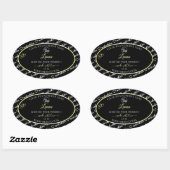 Zwart-wit Word Art Cream Product Labels Logo (Vel)