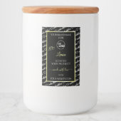 Zwart-wit Word Art Cream Product Labels Logo Voedselcontainer Etiket (Voorkant)
