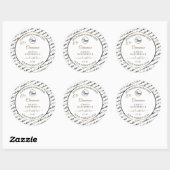 Zwart-wit Word Art Gold Product Labels Logo (Vel)