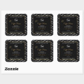 Zwart-wit Word Art Gold Product Labels Logo (Vel)
