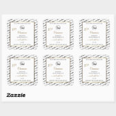 Zwart-wit Word Art Gold Product Labels Logo (Vel)