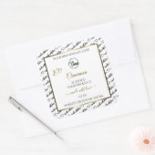 Zwart-wit Word Art Gold Product Labels Logo (Envelop)
