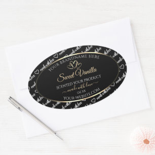 Zwart wit Word Cloud Product Labels Gold Lijst