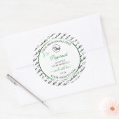 Zwart wit Word Cloud Product Labels Groen Logo (Envelop)