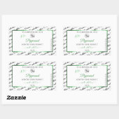 Zwart wit Word Cloud Product Labels Groen Logo (Vel)