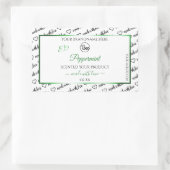 Zwart wit Word Cloud Product Labels Groen Logo (Tas)