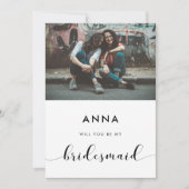 Zwart-wit Wordt mijn bruidfotokaart Kaart (Voorkant)