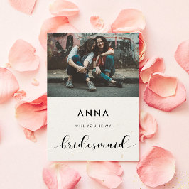 Zwart-wit Wordt mijn bruidfotokaart Kaart