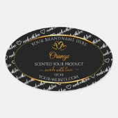 Zwart Wit Woud - Oranje label voor cloud (Voorkant)