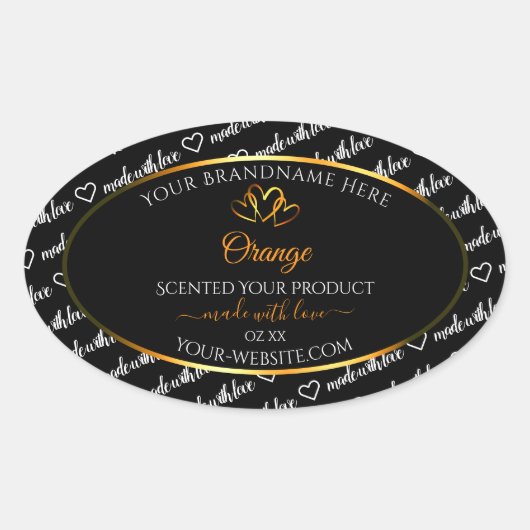 Zwart Wit Woud - Oranje label voor cloud (Voorkant)