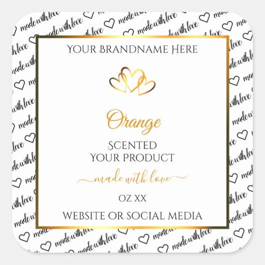 Zwart Wit Woud - Oranje label voor cloud (Voorkant)