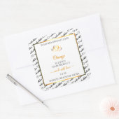 Zwart Wit Woud - Oranje label voor cloud (Envelop)