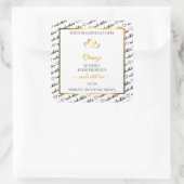 Zwart Wit Woud - Oranje label voor cloud (Tas)