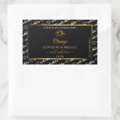 Zwart Wit Woud - Oranje label voor cloud (Tas)