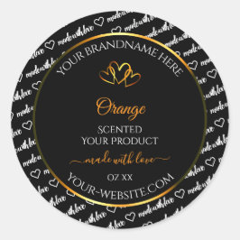 Zwart Wit Woud - Oranje label voor cloud