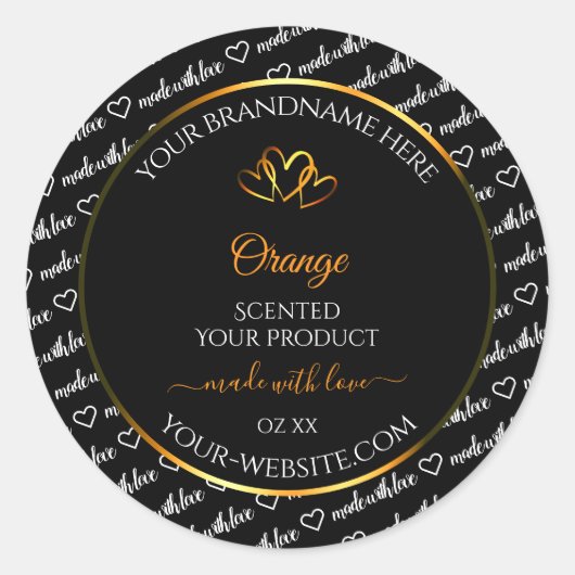 Zwart Wit Woud - Oranje label voor cloud (Voorkant)