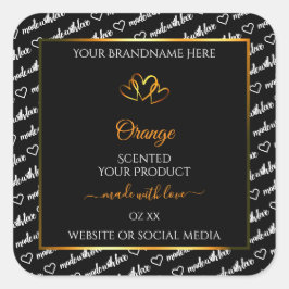 Zwart Wit Woud - Oranje label voor cloud