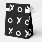 Zwart & Wit X O XO X&O's Trendy Cute Bedankdoosjes (Achterkant)