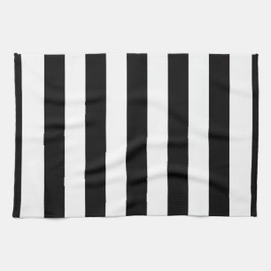 Zwart-wit XL Stripes Patroon Theedoek