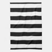 Zwart-wit XL Stripes Patroon Theedoek (Verticaal)