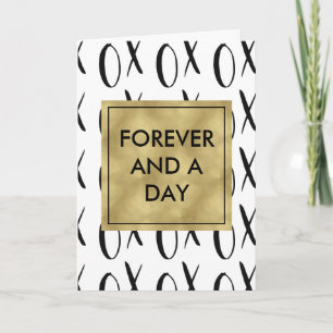 Zwart-wit XOXO Forever Kaart