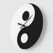 Zwart-Wit Yin Yang Grote Klok (Hoek)