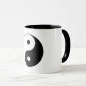 Zwart-wit Yin-Yang Mok (Voorkant rechts)