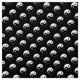 Zwart-wit Yin Yang Pattern Fabric Stof