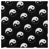 Zwart-wit Yin Yang Pattern Fabric Stof (Close Up)