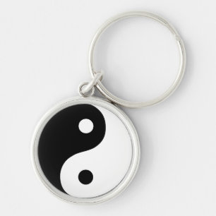 Zwart-Wit Yin Yang Taoïstisch Symbool Sleutelhanger